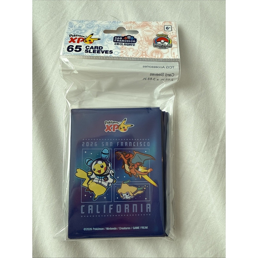 [In Hand Ships 9/1] Pokemon World Championships 2026 XP Pikachu Sleeves Center